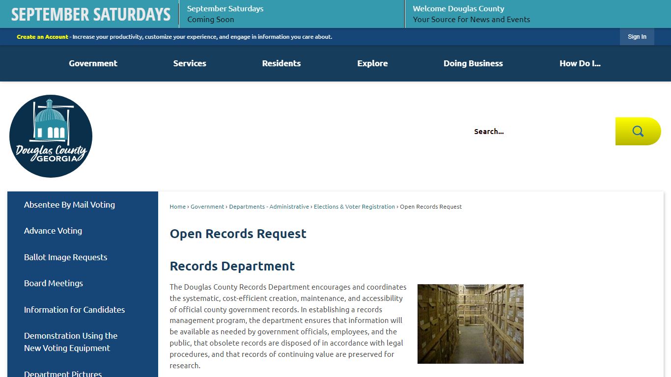 Open Records Request | Douglas County, GA